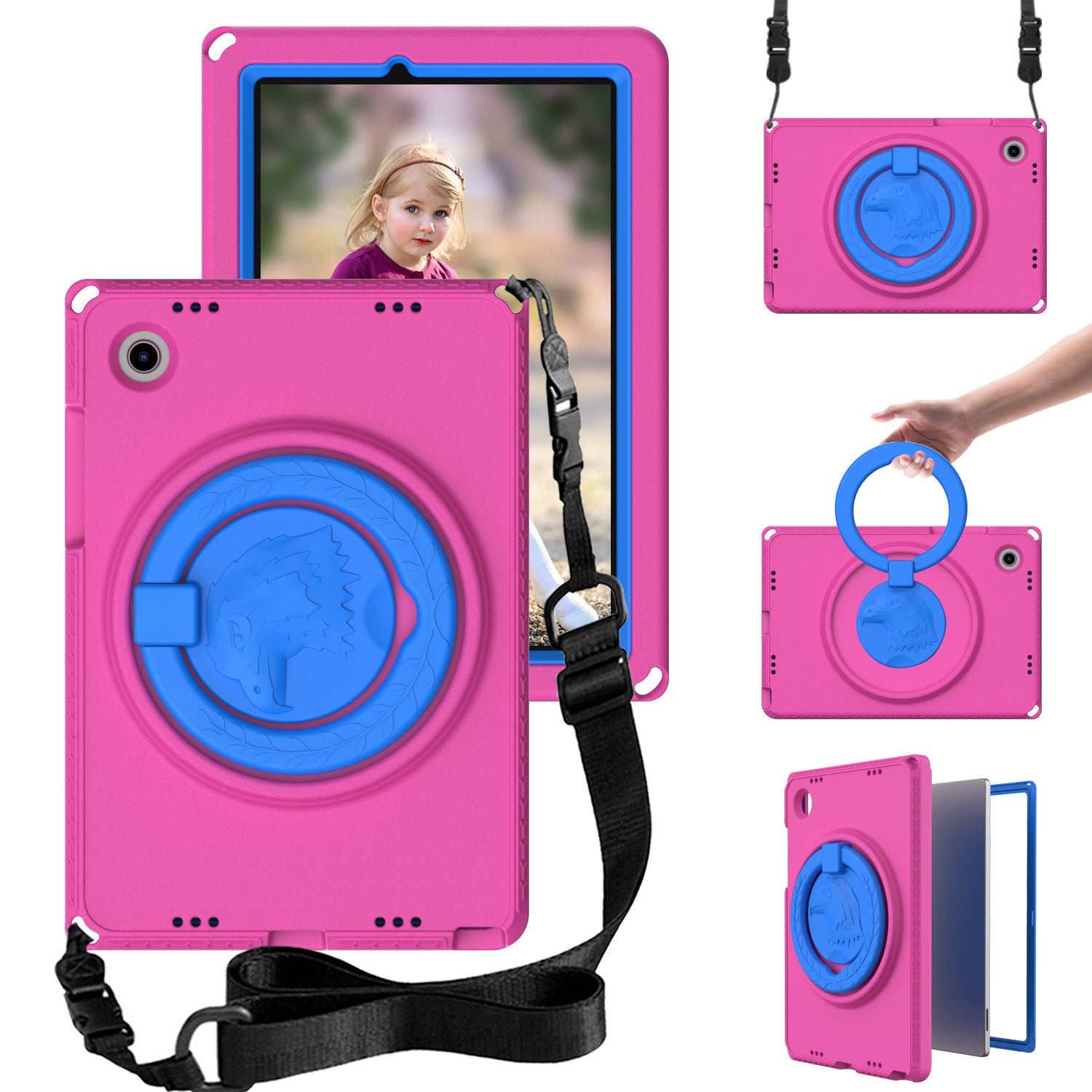 For Samsung Galaxy Tab A8 10.5 (2021) EVA Case with Shoulder Strap Waterproof Screen Film Shockproof Tablet Case For Samsung Galaxy Tab A8 10.5 (2021) EVA Case with Shoulder Strap Waterproof Screen Film Shockproof Tablet Case